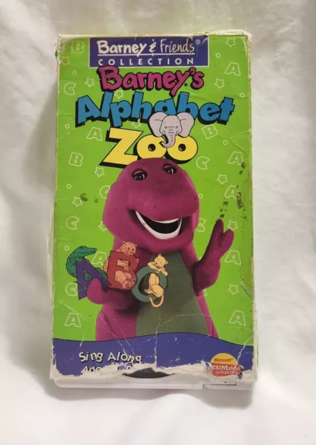 BARNEY - BARNEY'S Alphabet Zoo VHS Rare Video Tape Classic Collection ...