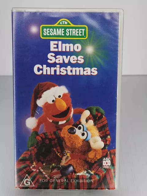 SESAME STREET ELMO saves Christmas VHS VIDEO £9.99 - PicClick UK