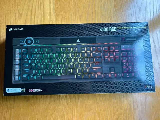 CORSAIR K100 RGB Optical-Mechanical Black Gaming Keyboard (CH-912A01A ...