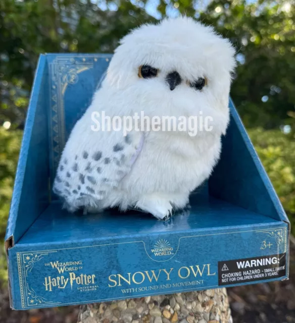 2024 UNIVERSAL STUDIOS Harry Potter Snowy Owl Interactive Toy Shoulder ...