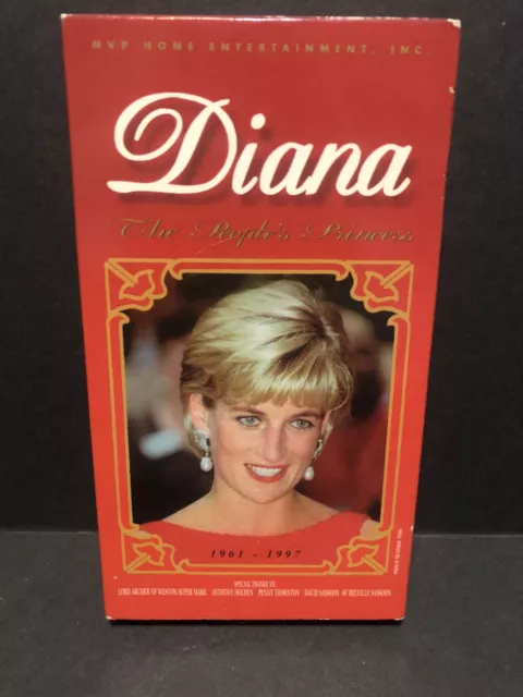 DIANA THE PEOPLES Princess VHS Tape 1961 - 1997 Princess of Wales Royal ...