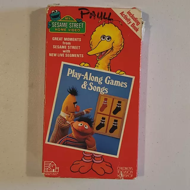 SESAME STREET - Play-Along Games & Songs VHS 1986 FAMILY CHILDRENS ...