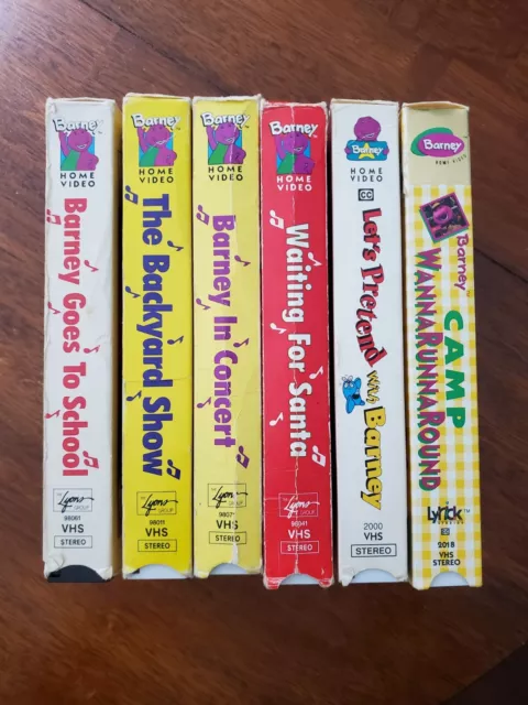 BARNEY SING ALONG VHS Lot of 6 - Very Good Condition £33.80 - PicClick UK