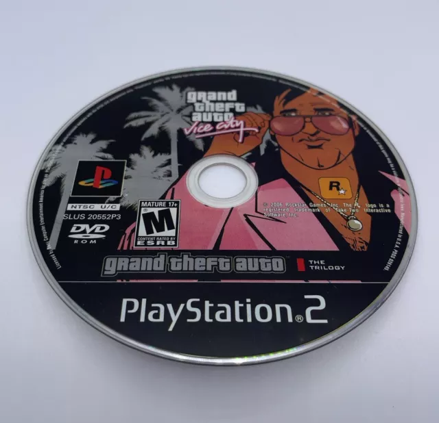 GRAND THEFT AUTO Vice City (PlayStation 2 PS2) NO TRACKING - DISC ONLY ...