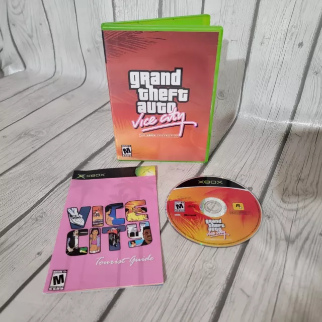 GRAND THEFT AUTO Vice City (Original Xbox, 2002) w/ Manual No Poster ...