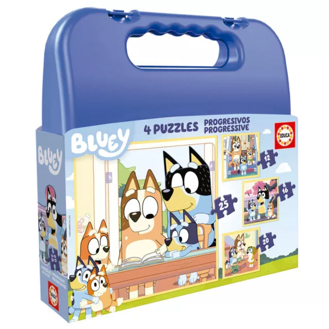 409824 BLUEY BRIEFCASE puzzle 12-16-20-25pcs EUR 25,99 - PicClick FR