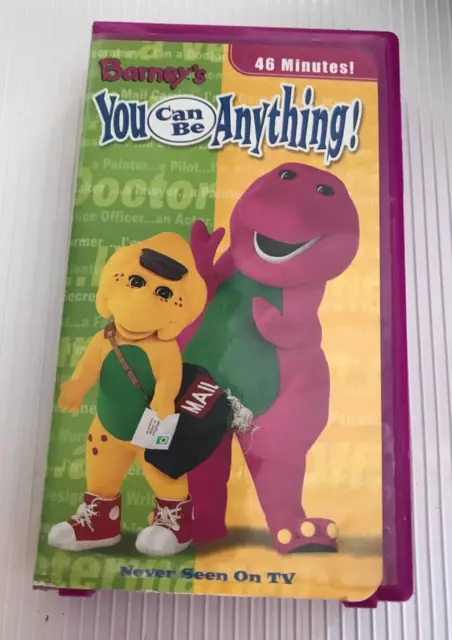 BARNEY'S YOU CAN Be Anything! ~ Vhs, 2002 ~ Purple Snapcase ~ 46 ...