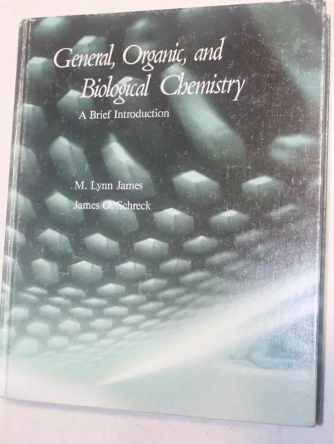 GENERAL, ORGANIC AND Biological Chemistry Textbook (1982) $5.95 - PicClick