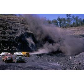 Blasting at Rhondda Mine, Bundamba, Ipswich, c.1970