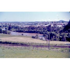 Bremer River looking towards Basin Pocket, Ipswich, 1970