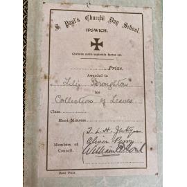 Book Prize presented to Lillian Broughton, St Paul’s Day School, Ipswich, 1913