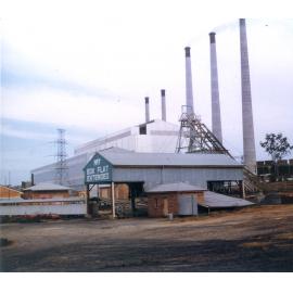 Box Flat mine power house with Deputy's cabin, Ipswich, c.1970