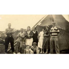 Dooner family of Ipswich, camping, 1933-1934