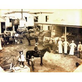 Hastings Bakery at back of home at Blackstone and South Station Roads, Silkstone, Ipswich, c.1894