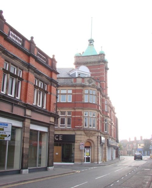 The old Co-operative Society buildings at Ripley, Derbyshire.