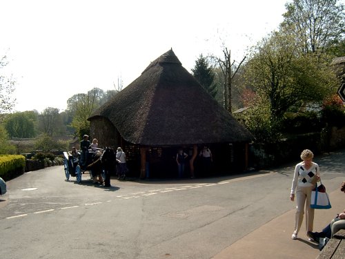 Horse-drawn cart and the Blacksmith's shop.