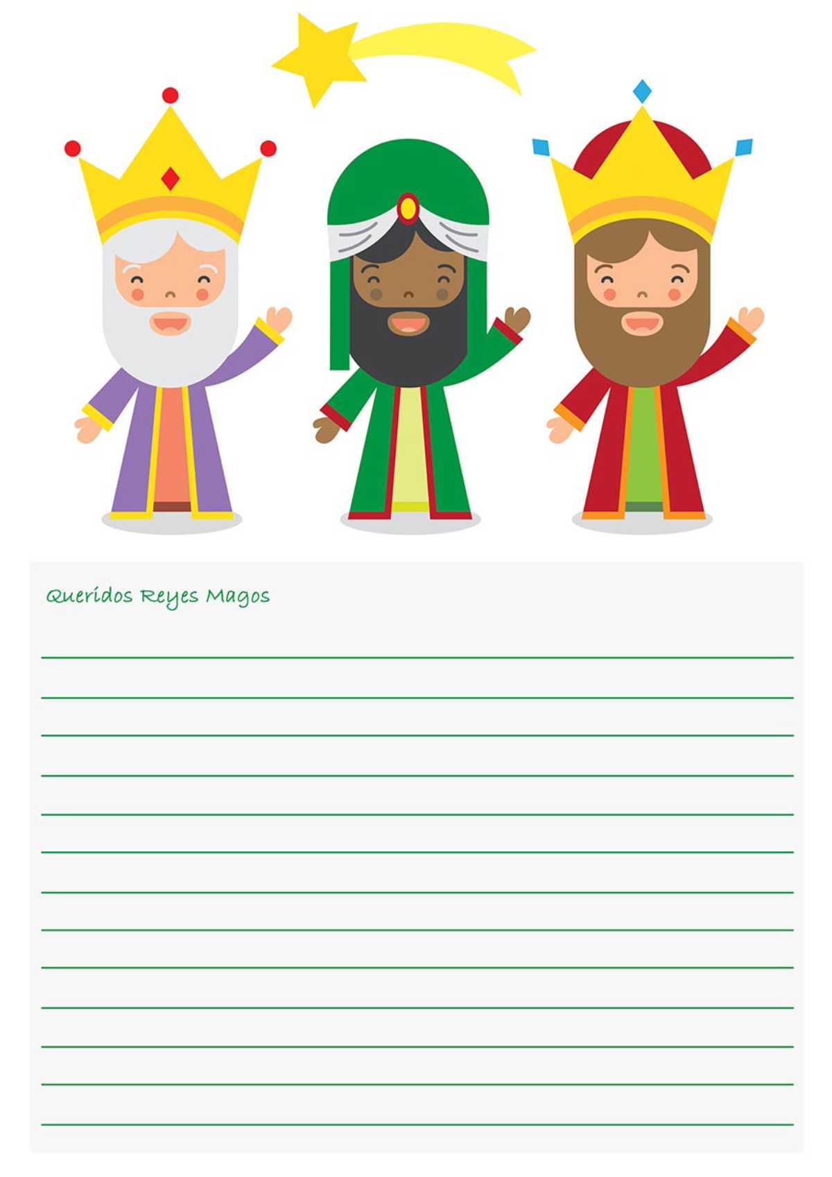 Cartas A Los Reyes Magos Para Descargar Hogarmania