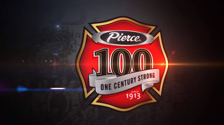 Pierce 100th anniversary graphic.