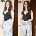 Tamannaah Bhatia serves edgy vibes in black corset top, but her Rs 58,915 denim cargo pants steal the show