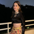 Ananya Panday exudes ethnic glam in Rimple & Harpreet’s earthly gold suzani lehenga and custom black blouse 