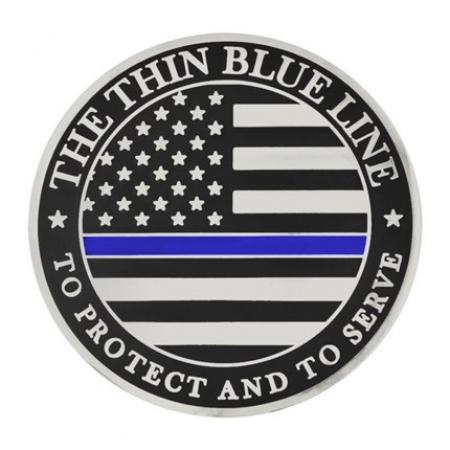 Thin Blue Line Coin - Engravable 