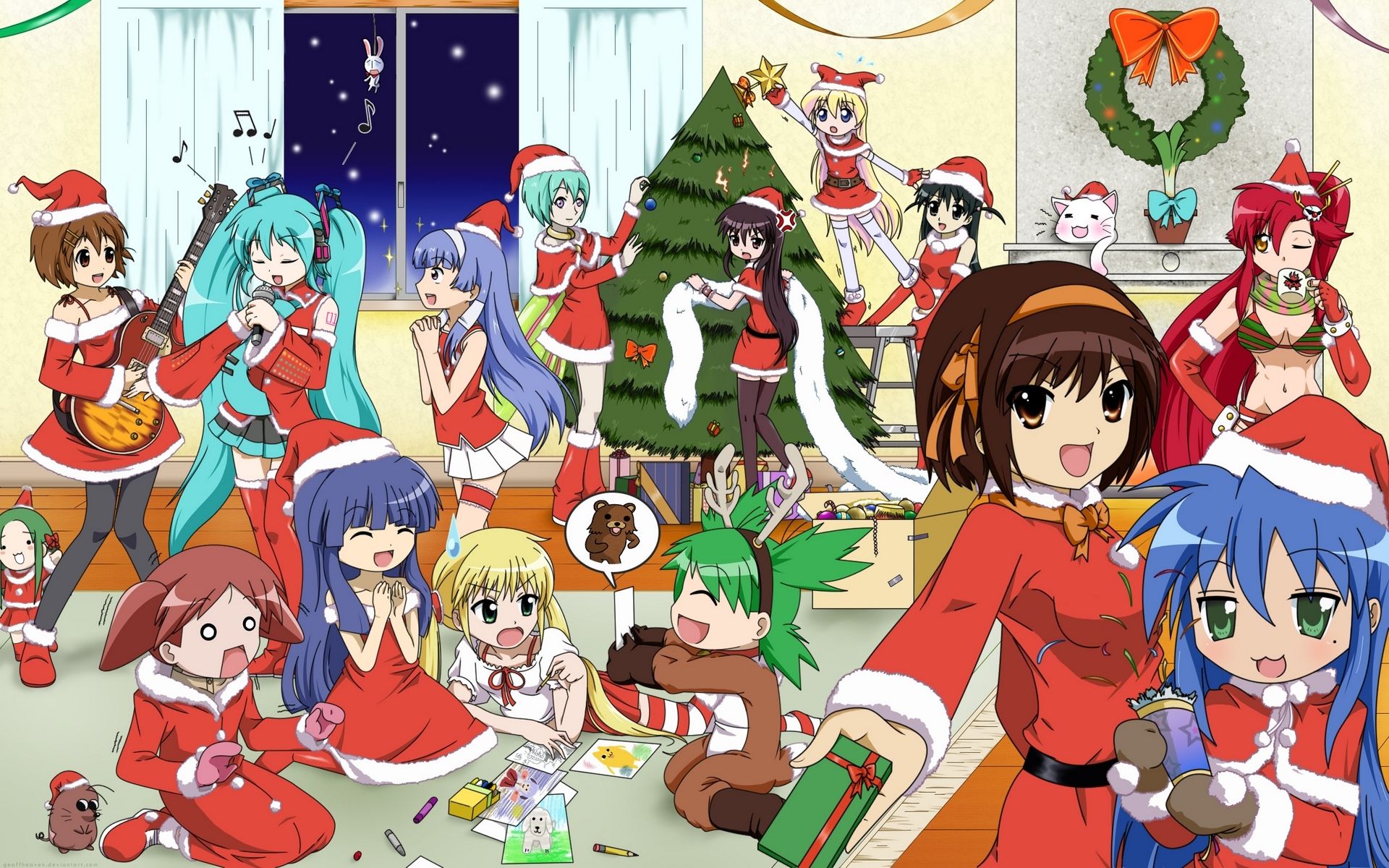 Cute Anime Girl Christmas Wallpapers HD PixelsTalkNet