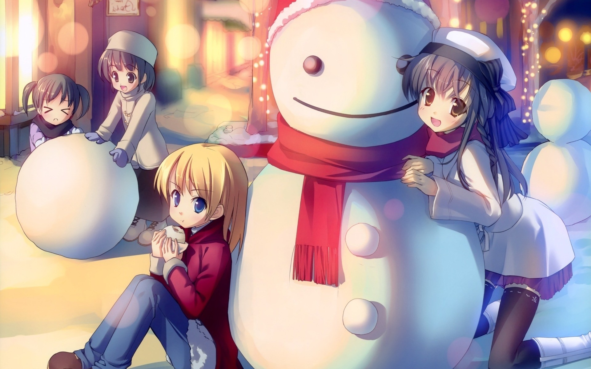 Cute Anime Girl Christmas Wallpapers HD PixelsTalkNet