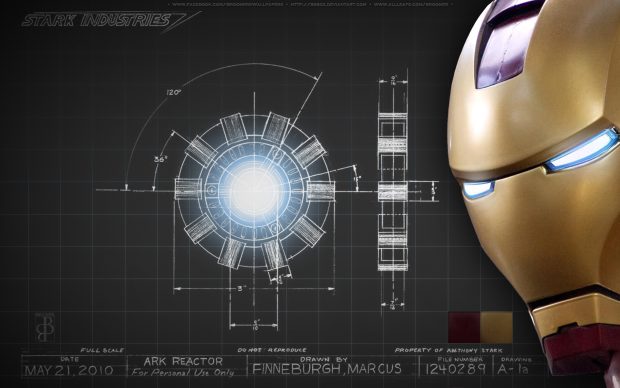 Arc Reactor Iron Man Background Free Download