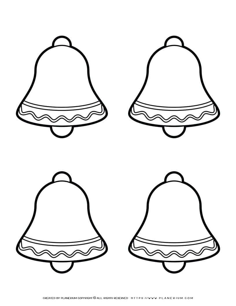 Christmas Bell Outline Printable