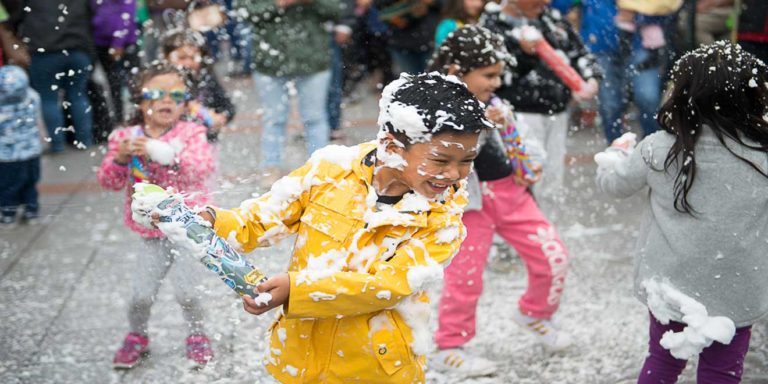 Carnival in Cuenca. Azuay, Andes, Ecuador