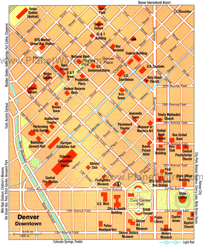 Denver Printable Map