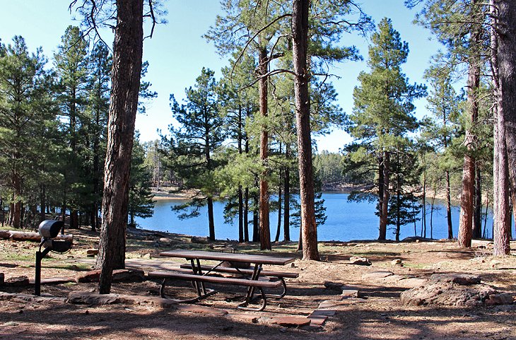 Spillway Campground on Rim Road