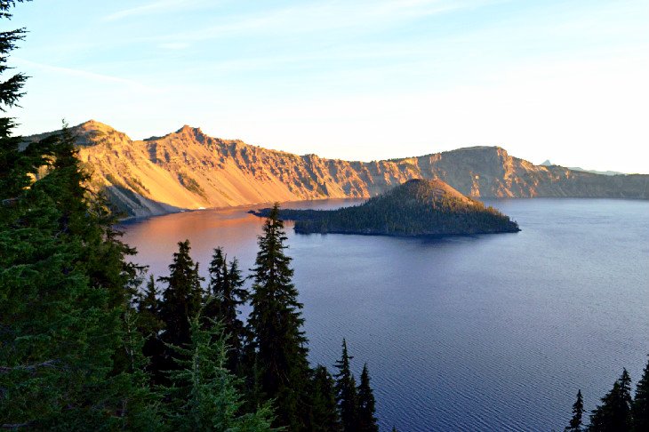 Wizard Island and Crater Lake