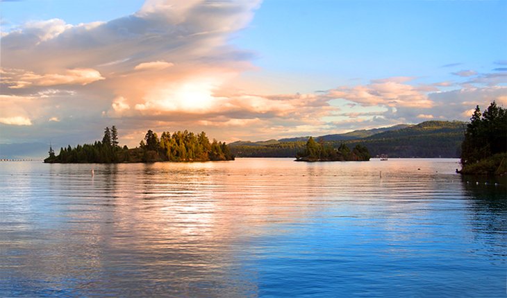 Flathead Lake in the evening