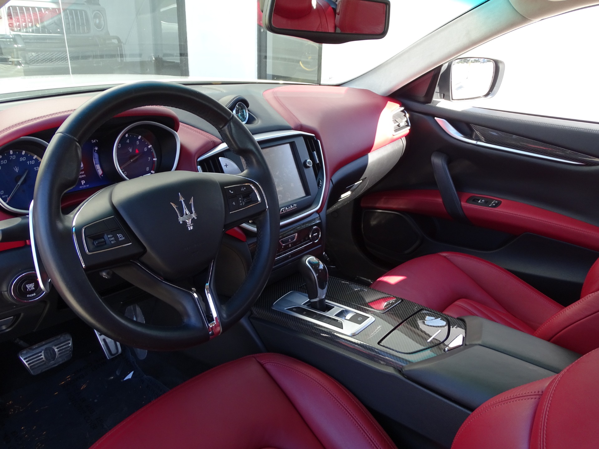 Maserati Ghibli White With Red Interior