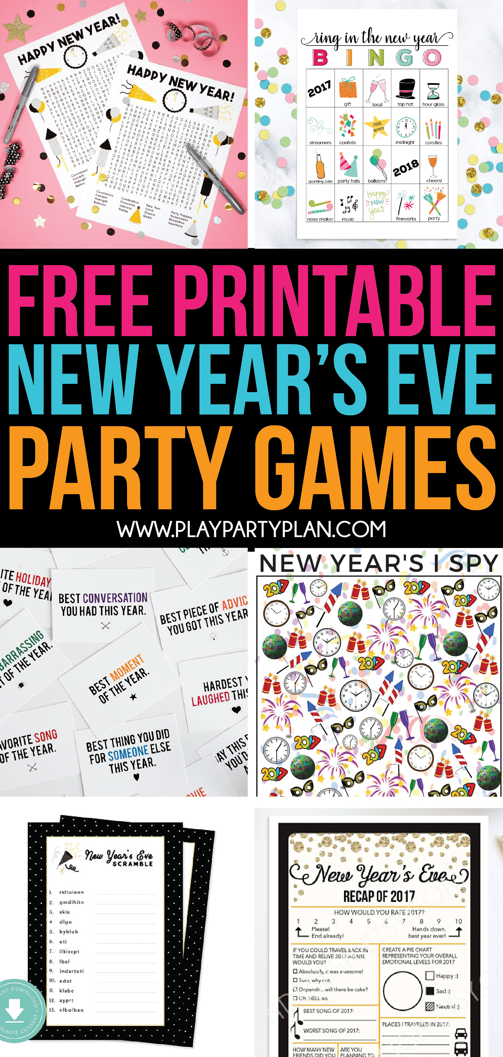 New Year's Eve Games Printable - Printable Word Searches