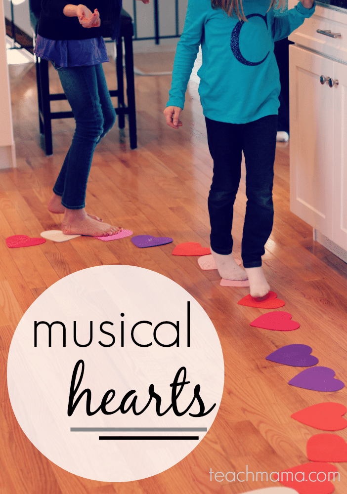 Kids walking on hearts