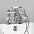 Victorian tub faucet with handshower