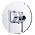 Thermostatic shower valve with trim