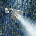 Water-saving designer shower head