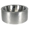 Hammered pewter vessel sink