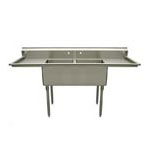 2 compartment commercial kitchen sink