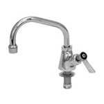 Single hole deck mount faucet with swing spout