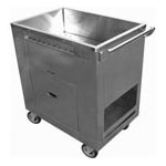 Stainless steel steam cart