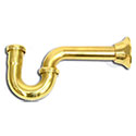 Example of a polished brass p-trap