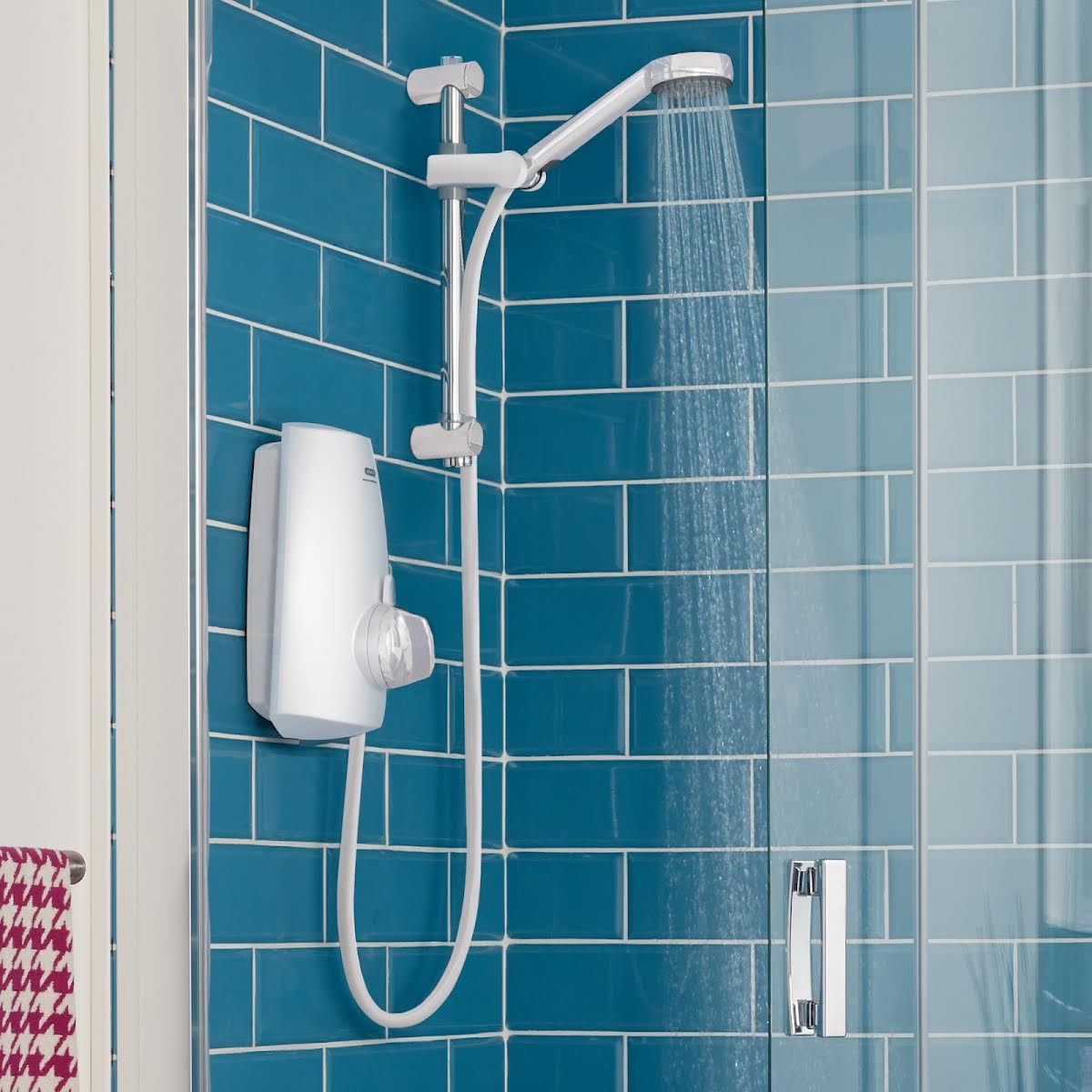 Aqualisa Aquastream Thermostatic Power Shower White