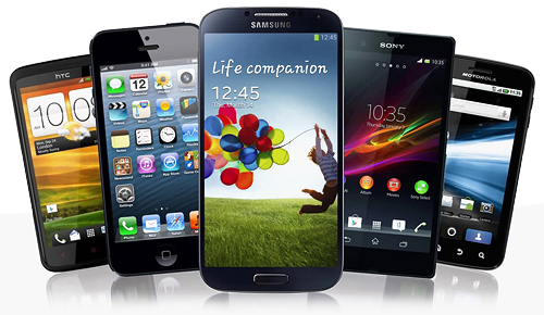 smartphones, mobile technology, Android devices, iOS phones, Mobile PNG