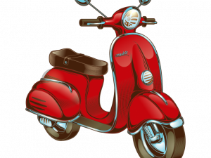 Red Scooter PNG File