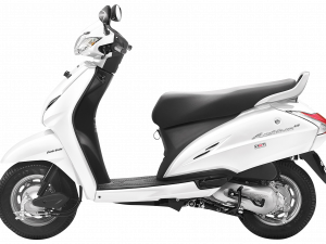 White Scooter PNG Cutout