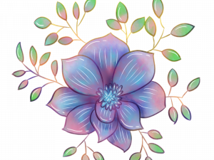 Blue Flower Spring PNG Cutout